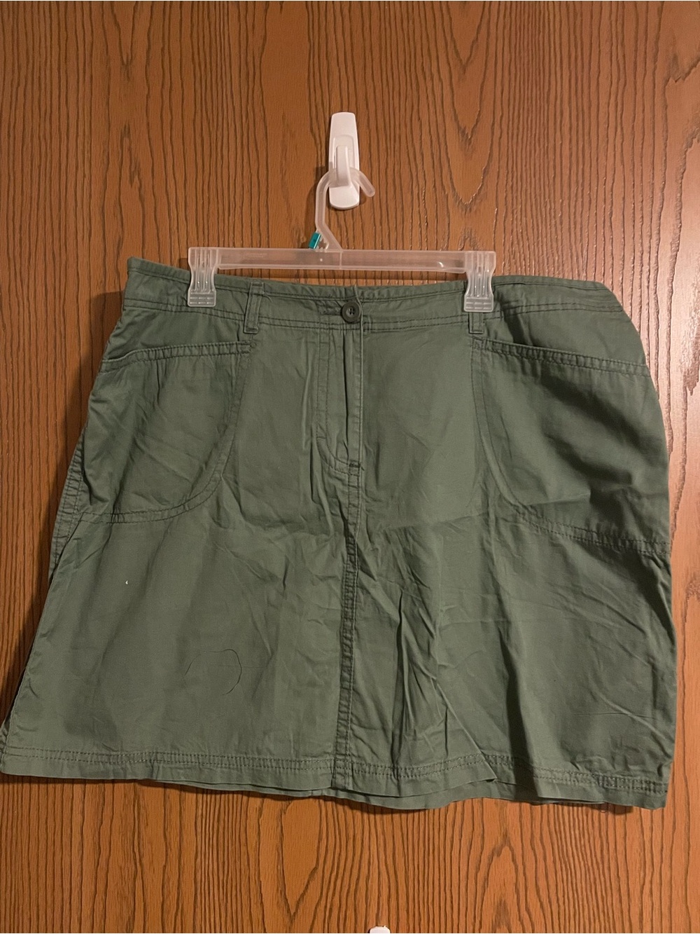 Faded Glory Olive Night Cotton Skirt